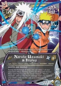 Naruto Uzumaki & Jiraiya card artwork