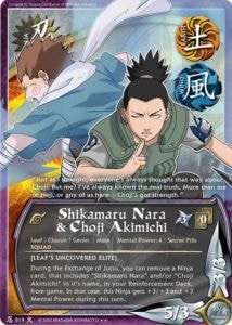 Shikamaru Nara & Choji Akimichi card artwork