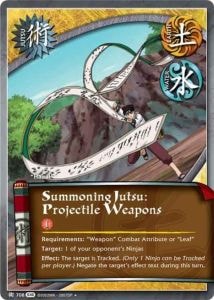 Summoning Jutsu: Projectile Weapons card artwork