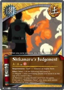 Shikamaru's Judgement card artwork