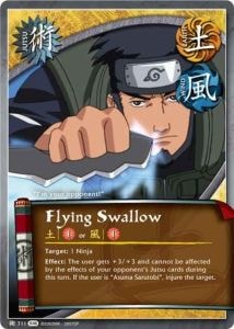 Flying Swallow card artwork