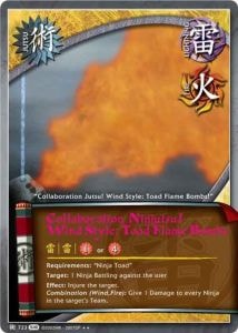 Collaboration Ninjutsu! Wind Style: Toad Flame Bombs card artwork
