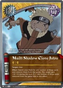 Multi Shadow Clone Jutsu card artwork
