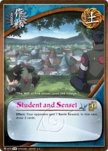 Student and Sensei card artwork