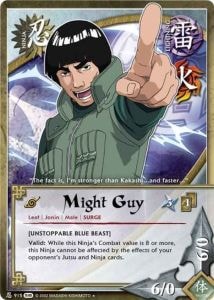 Might Guy card artwork