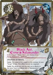 Black Ant, Crow, & Salamander card artwork