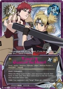 Temari & Gaara of the Desert card artwork
