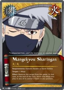 Mangekyou Sharingan card artwork