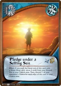 Pledge under a Setting Sun card artwork