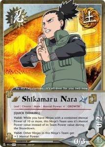 Shikamaru Nara card artwork