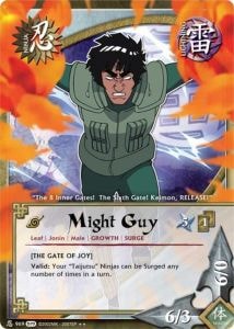 Might Guy card artwork