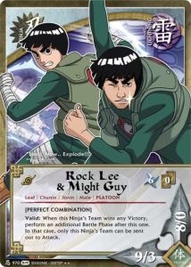Rock Lee & Might Guy card artwork