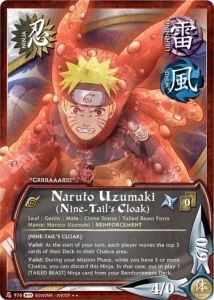 Naruto Uzumaki (Nine-Tail's Cloak) card artwork