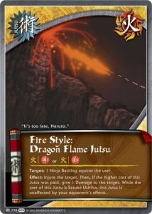 Fire Style: Dragon Flame Jutsu card artwork