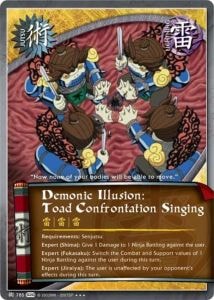Demonic Illusion: Toad Confrontation Singing card artwork