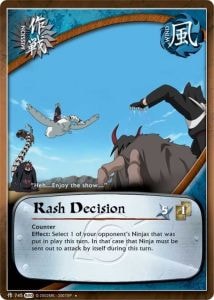 Rash Decision card artwork