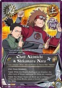 Choji Akimichi & Shikamaru Nara card artwork