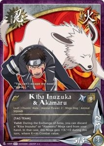 Kiba Inuzuka & Akamaru card artwork