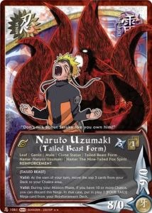 Naruto Uzumaki (Tailed Beast Form) card artwork