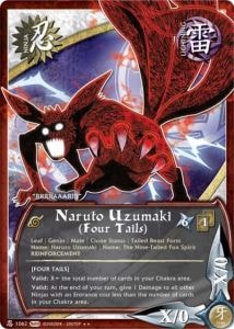 Naruto Uzumaki (Four Tails) card artwork