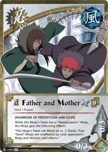 Father and Mother card artwork