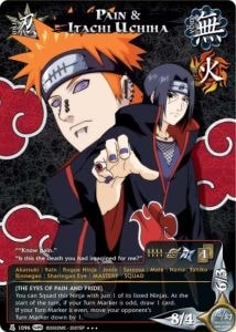 Pain (Deva Path) & Itachi Uchiha card artwork