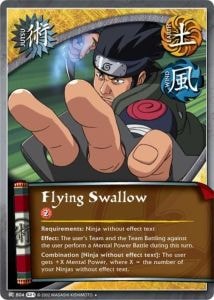 Flying Swallow card artwork