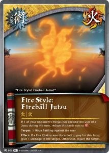 Fire Style: Fireball Jutsu card artwork
