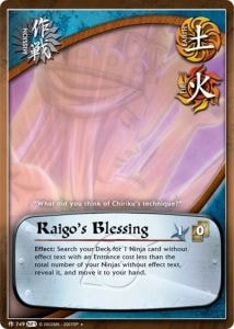 Raigo's Blessing card artwork