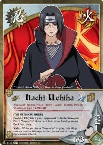 Itachi Uchiha card artwork