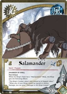 Salamander card artwork