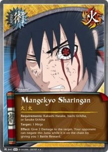 Mangekyo Sharingan card artwork