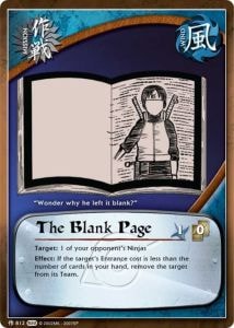 The Blank Page card artwork