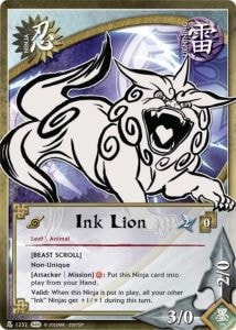 Ink Lion card artwork