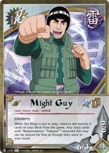 Might Guy card artwork
