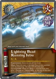 Lightning Beast Running Jutsu card artwork