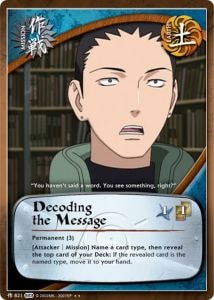 Decoding the Message card artwork