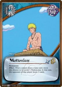Motionless card artwork