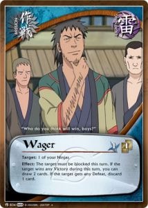 Wager card artwork