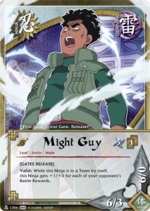 Might Guy card artwork
