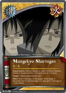 Mangekyo Sharingan card artwork