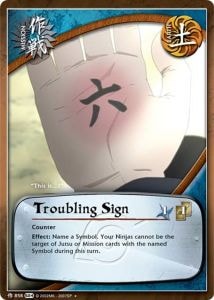 Troubling Sign card artwork