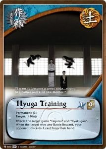 Hyuga Training card artwork