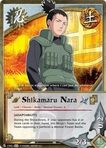 Shikamaru Nara card artwork