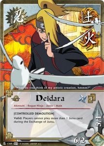 Deidara card artwork