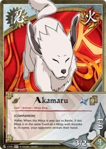 Akamaru card artwork