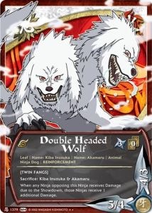 Double Headed Wolf card artwork