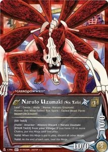 Naruto Uzumaki (Six Tails) card artwork