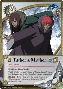 Father & Mother card artwork