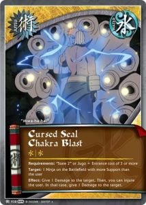 Cursed Seal Chakra Blast card artwork